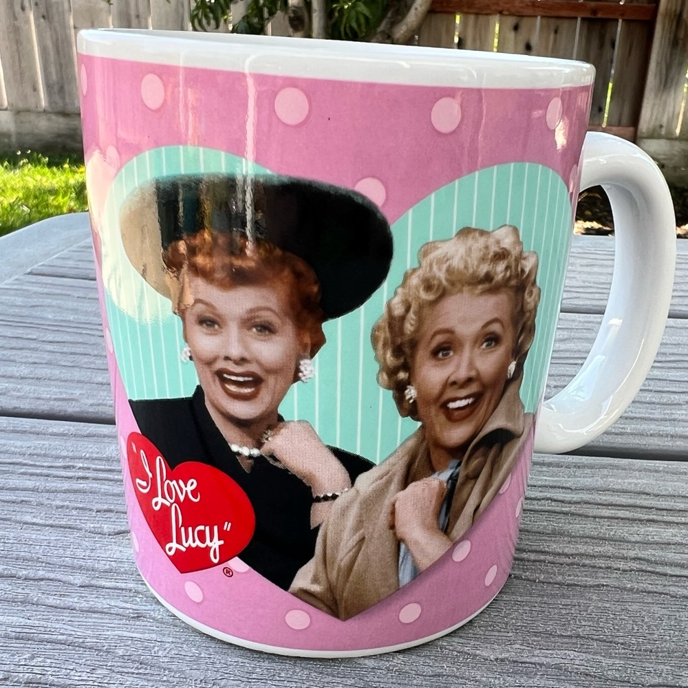 I Love Lucy friends and coffee mug